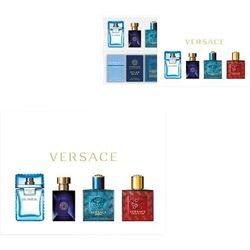 Versace Herrendüfte Man Eau Fraîche Geschenkset Man Eau Fraîche 5 ml + Dylan Blue 5 ml + Eros 5 ml + Eros Flame 5 ml