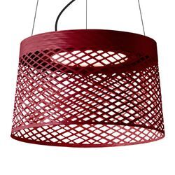 Foscarini Twiggy Grid LED-Hängeleuchte, karminrot