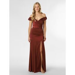 Marie Lund Abendkleid Damen Satin, kastanie