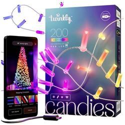 Twinkly TWKC200RGB-T Lichterkette Innen EEK: G (A - G) über USB Anzahl Leuchtmittel 200 LED RGB mit USB-Anschluss