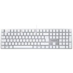 CHERRY KC 200 MX Kabelgebunden Tastatur Deutsch, QWERTZ, Windows® Weiß, Silber