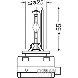 OSRAM XENARC CLASSIC Glühlampe, Fernscheinwerfer,Glühlampe, Nebelscheinwerfer,Glühlampe, Hauptscheinwerfer 85V für VW 66140CLC