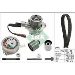 INA Wasserpumpe + Zahnriemensatz mit für SKODA VW SEAT AUDI 04L121011L 04L121011N 036109244K 530 0759 30