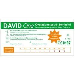 David One 30 x Ovulationstest Streifen 0-80 miu/ml mit LH Wert Anzeige 30 St