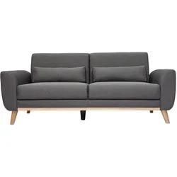 Design-Sofa 3 Plätze Stoff dunkelgrauer EKTOR