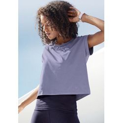 LASCANA ACTIVE 2-in-1-Shirt '-Sportshirt' blau Gr. XS (32/34) für Damen