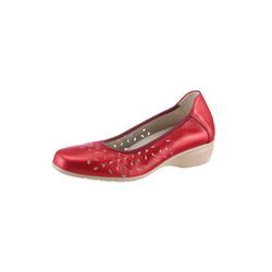 Ballerina CLASSIC Gr. 37, rot, Damen, Glattleder, Schuhe