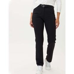 Jogginghose RAPHAELA BY BRAX "Style 7/8-Cityhose" Gr. 36K (18), Kurzgrößen, schwarz, Damen, 52% Polyester, 43% Schurwolle, 5% Elasthan, Hosen