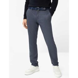 Chinohose EUREX BY BRAX "Style JOE" Gr. 56, Normalgrößen, blau, Herren, 84% Polyester, 12% Viskose, 4% Elasthan, Hosen