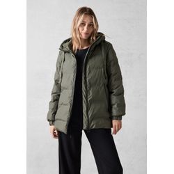 Steppjacke CECIL Gr. XXL (46), gold (golden khaki), Damen, Stoff, 100% Polyester, unifarben, Jacken, mit Kapuze