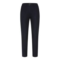 Caprihose BRAX "Style MARON S" Gr. 34, Normalgrößen, blau (navy), Damen, 47% Polyester, Viskose, 6% Elasthan, Hosen