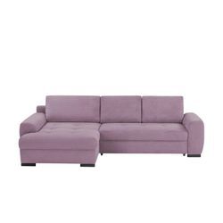 bobb Ecksofa in kuscheligem Cordstoff Soumia ¦ lila/violett ¦ Maße (c