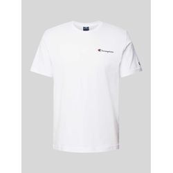 T-Shirt mit Label-Print und Logo-Patch