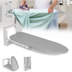 Xiiw - Stabile Bügelbrett Ironing Board, Faltbar Bügeltisch mit Verstellbarer Höhe, Bügeltisch Wandmontage, Bügelbezug Platzsparende Bügelbretter,