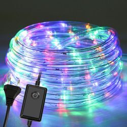 Led Lichtschlauch rgb für Aussen Innen Lichterschlauch Lichterkette Lichtband Partylicht Dekobeleuchtung Weihnachtsbeleuchtung 20m - Swanew