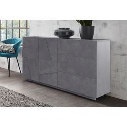 Sideboard INOSIGN "PING", grau (zement), Sideboards, Breite 140 cm