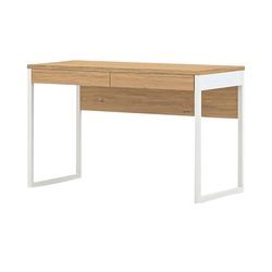 Höffner Schreibtisch White Oak ¦ holzfarben ¦ Maße (cm): B: 120 H: 80