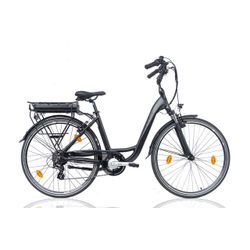 le Bonheur, City E-bike, Damen, 28 Zoll, 7 Gang, grau