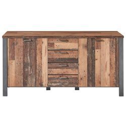 Innostyle Cardiff Sideboard Holzwerkstoff Used Style Optik Dark 179x88x44 cm