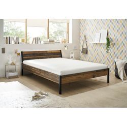 Pol Power Marseille Futonbett Holzwerkstoff Dekorfolie Old Style dunkel 140x200 cm