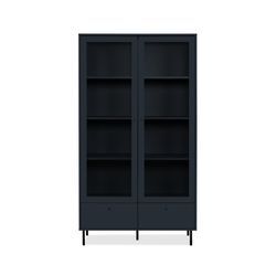 Finori Caracas 52A Vitrine/Navy Blau/Holzwerkstoff