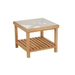 Brafab Varm Loungetisch Teak/Glas