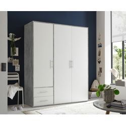 Pol Power Valencia Kleiderschrank Laminat 3 Türen 155x195x60 cm