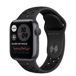 Apple Watch Series 6 (2020) GPS 40 mm - Aluminium Space Grau - Nike Sportarmband Schwarz