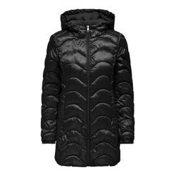 Steppmantel ONLY "ONLVEGA WAVE QUILTED COAT CC OTW" Gr. L (40), schwarz (black) Damen Mäntel