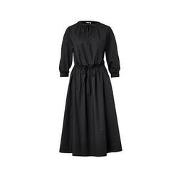 Popeline-Kleid - Schwarz - Gr.: 34