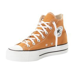 Sneaker CONVERSE "CHUCK TAYLOR ALL STAR LIFT PLATFORM" Gr. 36, braun (gingersnap/white/black) Schuhe