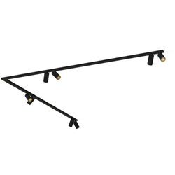 Spot Lampe Metall verstellbar in Schwarz Gold GU10 Modern