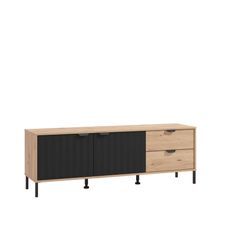 TV-Board HOME AFFAIRE "Vandea TV-Schrank, TV-Board, modernes Design", braun (artisan eiche), Sideboards, B/H/T: 157cm x 54,5cm x 40cm, 2 St., FSC-zertifizierter Holzwerkstoff Kommode mit Front in 3D-Optik