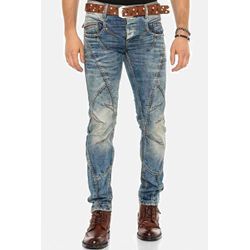 Straight-Jeans CIPO & BAXX "Jeans" Gr. 30, Länge 34, blau (jeansblau) Herren Jeans