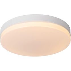 Lucide - biskit - Deckenleuchte Badezimmer - ø 40 cm - led - 1x36W 2700K - IP44 - Bewegung und Tag/Nacht-Sensor - Weiß