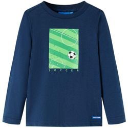 Kinder-Langarmshirt Marineblau 92