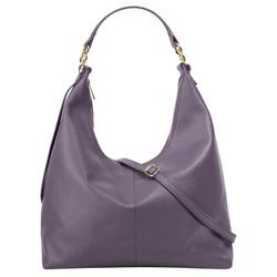 Shopper SAMANTHA LOOK Gr. B/H/T: 36 cm x 40 cm x 13 cm onesize, lila (violett) Damen Taschen Made in Italy, Große Handtasche mit Smartphonefach, Schultertasche Tragegurt