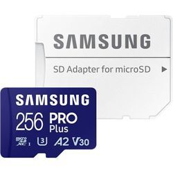 Samsung - pro Plus 256 gb microSDXC-Speicherkarte (180 MB/s, Class U3, V30, A2) (MB-MD256SA/EU)