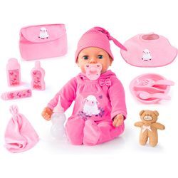 Babypuppe BAYER "Piccolina Real Tears, 46 cm", pink (pink, rosa), Puppen, Kinder