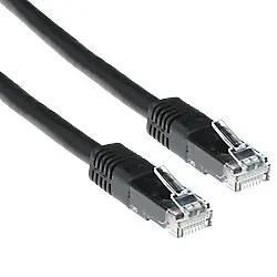 ACT RJ45 (8P8C) Male U/UTP CAT6 Patchkabel RJ45 (8P8C) Male IB8902 Schwarz 2 m