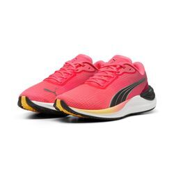 Laufschuh PUMA "Electrify NITRO™ 3 Laufschuhe Damen" Gr. 36, orange (sun stream sunset glow weiß orange pink), Obermaterial: Synthetik, Textil; Futter: Textil; Innensohle: Textil; Laufsohle: Gummi, Schuhe