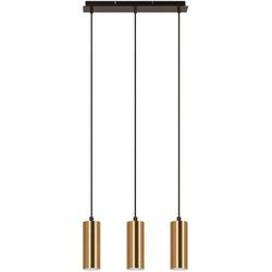 Gbly - Pendelleuchte 3 Flammig Hängelampe Esstisch - Esszimmerlampe Gold Schwarz Vintage Pendellampe GU10 Esszimmer Küchenlampe Industrial