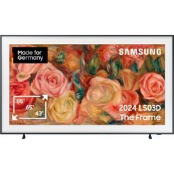 G (A bis G) SAMSUNG QLED-Fernseher Fernseher Gr. 85, schwarz