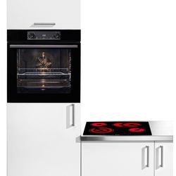 A (A+++ bis D) GORENJE Backofen-Set "Black Pacific Basic Set" Herdsets ExtraSteam, AirFry-Funktion schwarz Bestseller