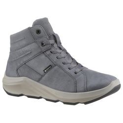 Sneaker LEGERO "BLISS" Gr. 39, blau (graublau), Damen, Nubukleder, Schuhe, Chunky Sneaker, Schnürboots mit herausnehmbarer Innensohle