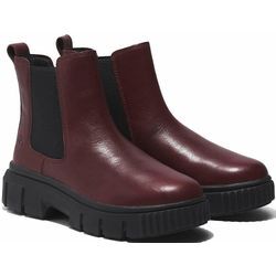 Chelseaboots TIMBERLAND "Greyfield Chelsea" Gr. 38,5, rot (bordeaux), Leder, Schuhe, Stiefelette, Winterschuhe, Ankle Boots