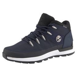 Schnürboots TIMBERLAND "Sprint Trekker Mid Fab WP" Gr. 40, blau (navy), Textil, unifarben, Schuhe, Winterstiefel, Schnürstiefel, Winterschuhe, wasserdicht