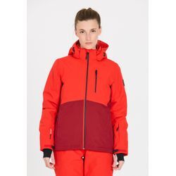 Skijacke WHISTLER "Drizzle", Damen, Gr. 36, rot (hellrot), 90% Polyester, 10% Elasthan, unifarben, casual, kurz, ohne Ausschnitt, Langarm, Jacken, in multifunktionaler und schützender Qualität