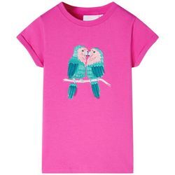 Vidaxl - Kinder-T-Shirt Dunkelrosa 140