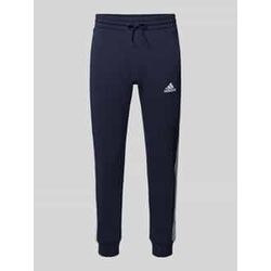 Regular Fit Sweatpants mit Label-Stitching